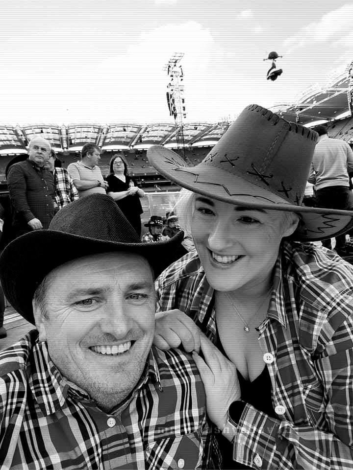 Padraig and Sarah at a concert
